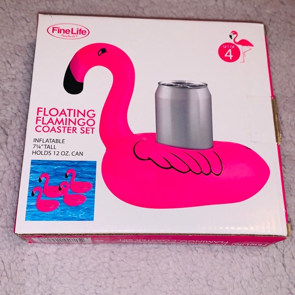 NWT set of 12 floating Flamingo coasters! - Picture 2 of 6